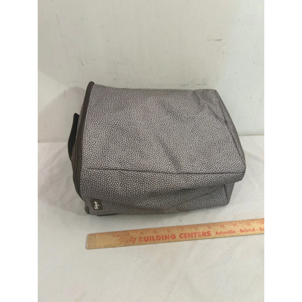Thirty-One Insulated Thermal Lunch Bag Large Taupe Dot Polka Dot Women